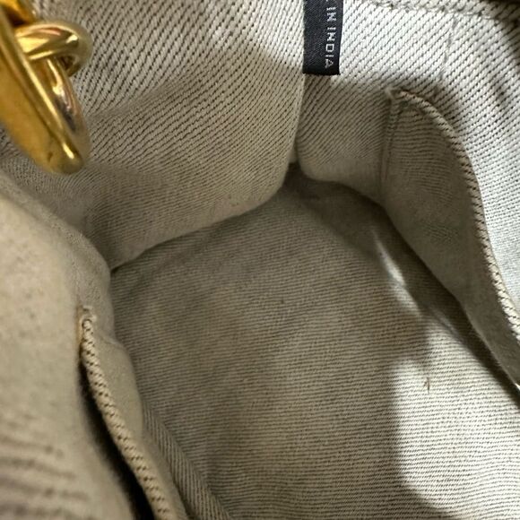 PRADA ❤️🌟WHITE DENIM CANAPA BAG WITH LONG STRAP⭐️ - Picture 15 of 15